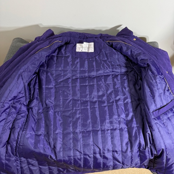 Studio Works Hooded Jacket Coat with Removal Hood with Fur Trim size S - Picture 12 of 14